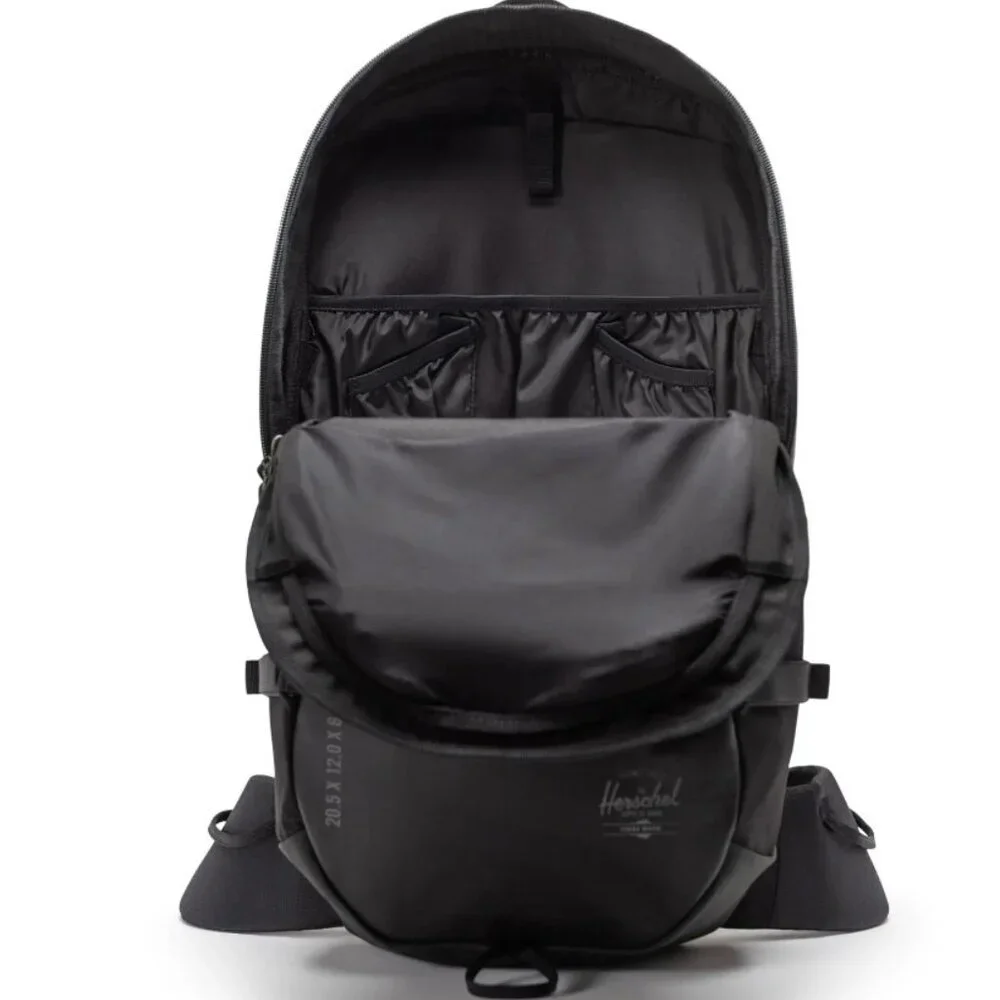 New Herschel Supply All Season Backpack 29L Black outdoor travel fashion $150msr - Picture 7 of 7